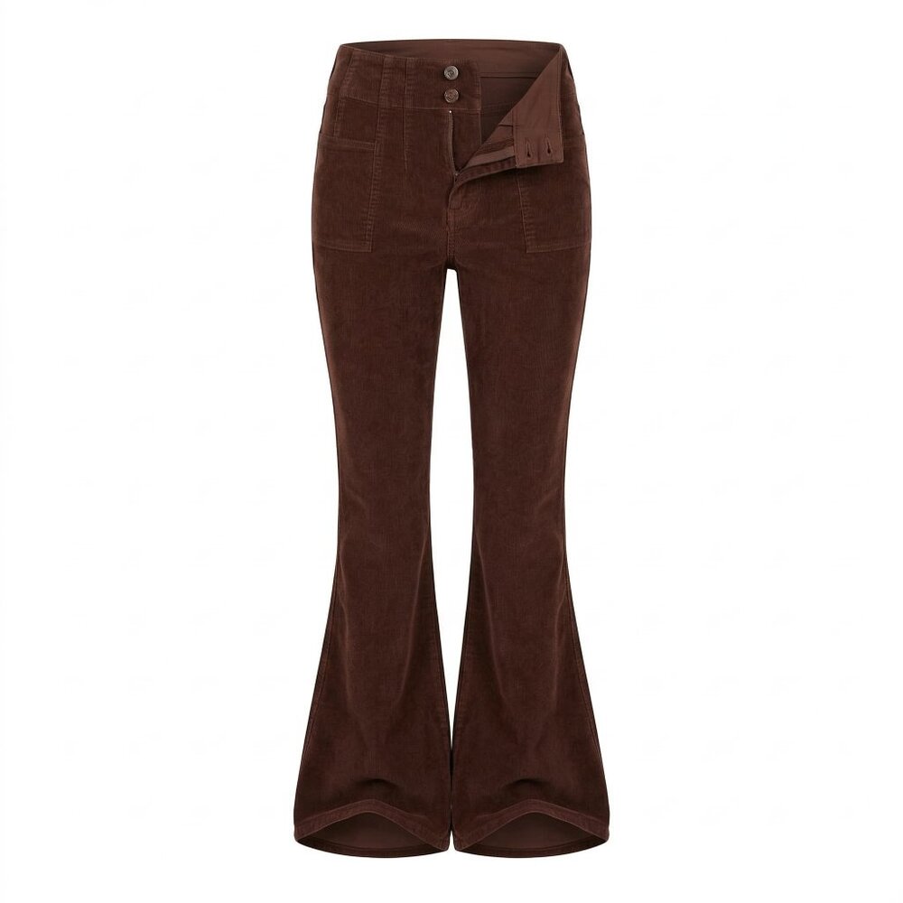 Free People Jayde Cord Flare Jeans High Rise Corduroy Retro Bell Bottom